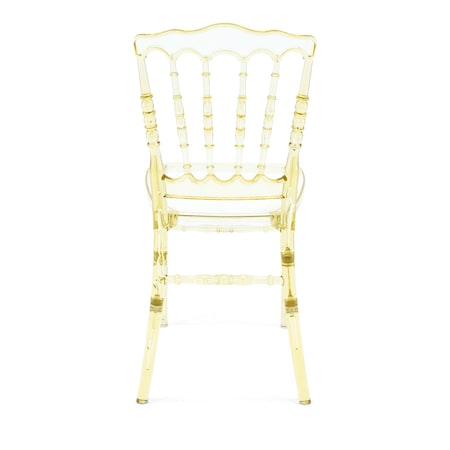 Atlas Commercial Products Amber Resin Napoleon Chair with UV Protection RNC4-AMBR